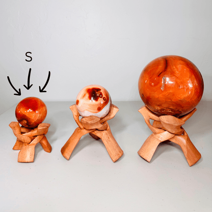 Carnelian Sphere – 6+ lb Handcrafted Crystal Ball