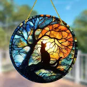 Black Cat Stained Glass