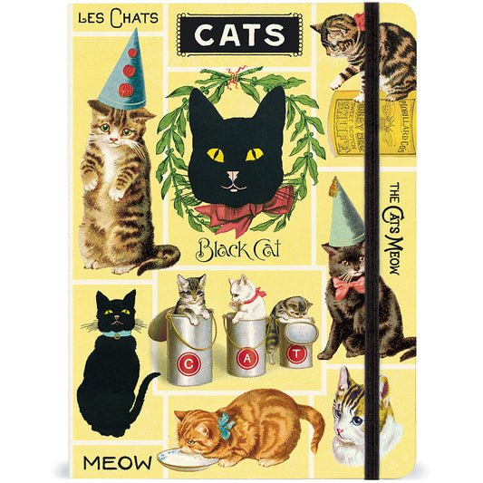 Vintage-Inspired Cats Notebook Journal