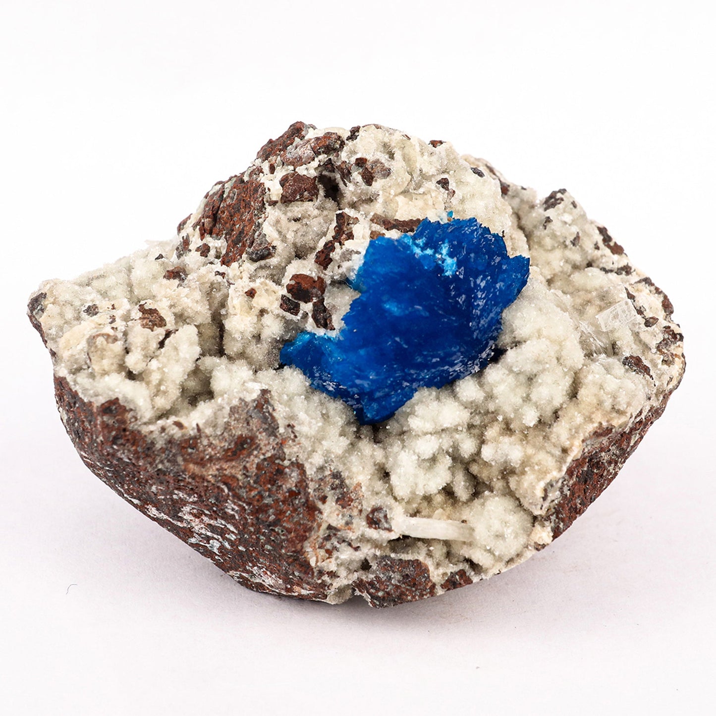 Cavansite on Heulandite (Rare Find) Free Standing Natural Mineral Specimen # B 6374