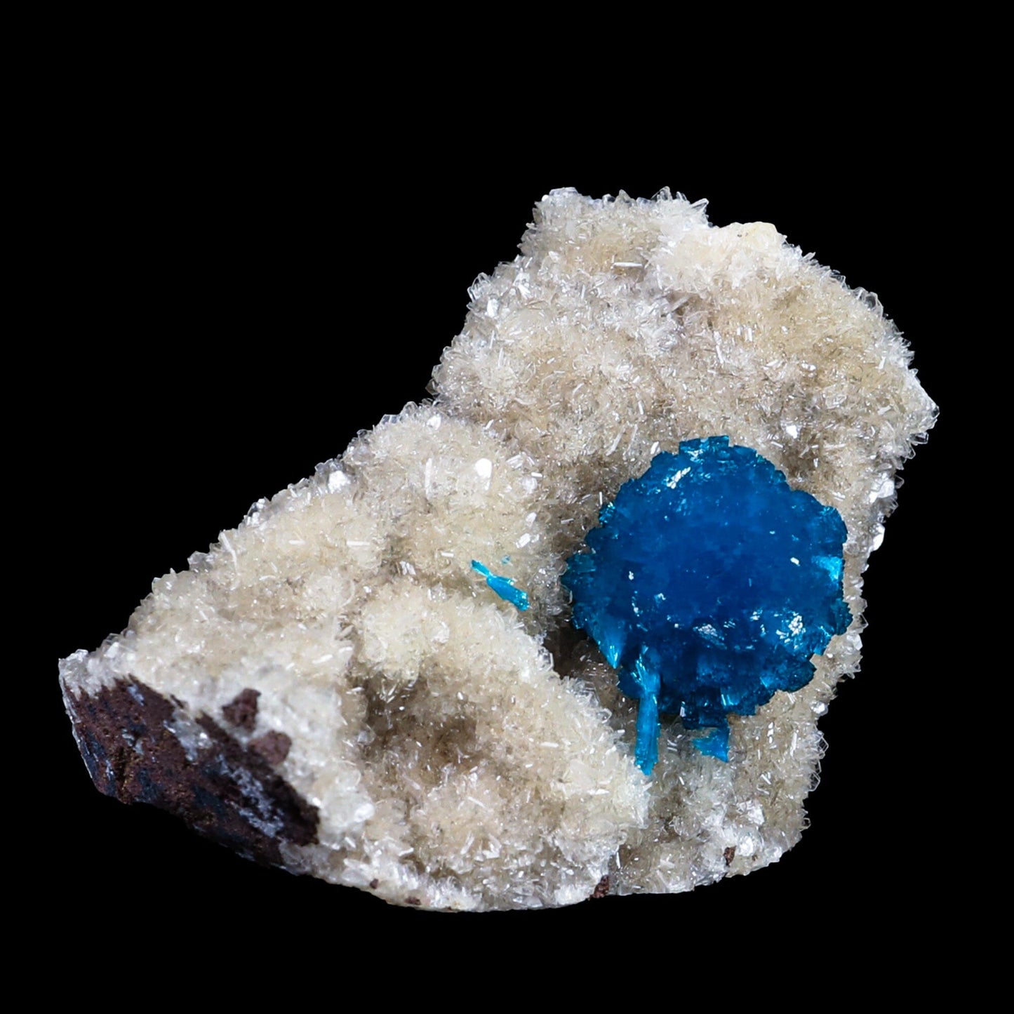 Cavansite on Heulandite (Rare Find) Natural Mineral Specimen # B 6955