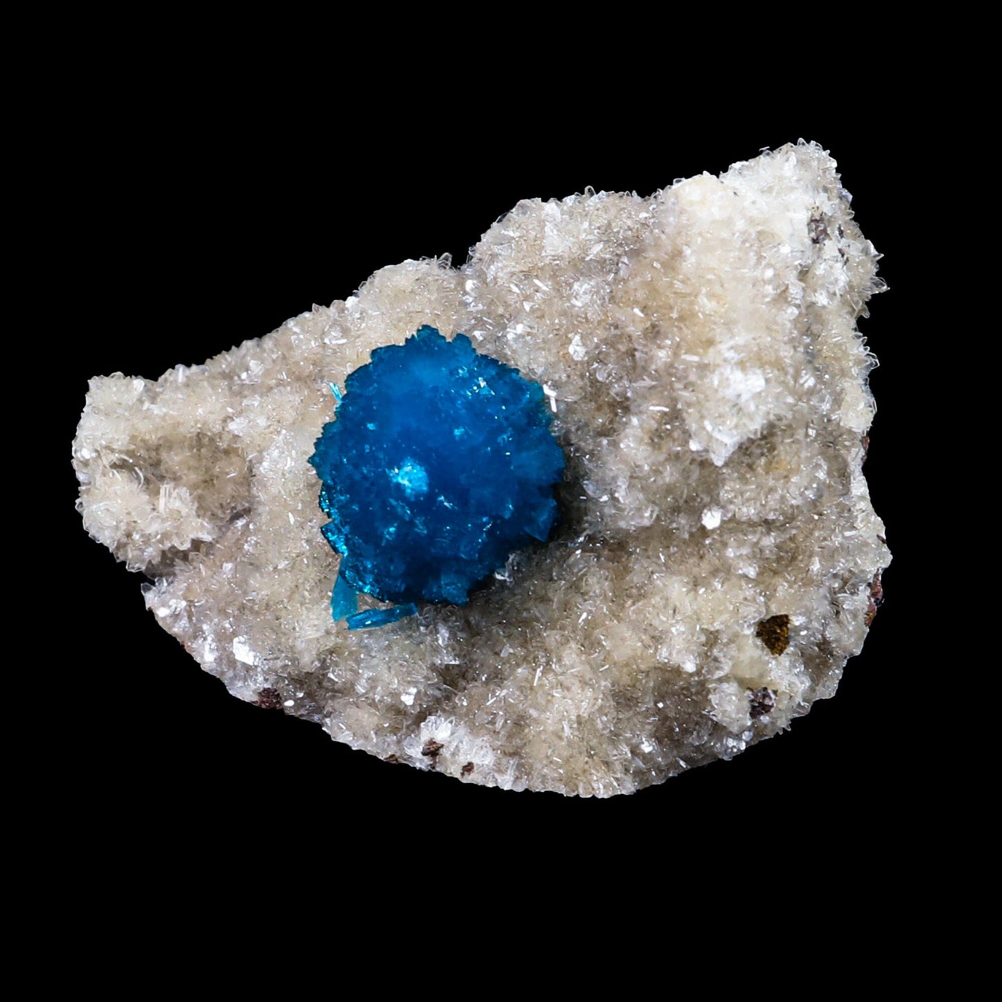 Cavansite on Heulandite (Rare Find) Natural Mineral Specimen # B 6955