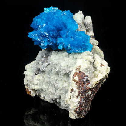 Cavansite on Heulandite (Rare Find) Natural Mineral Specimen # B 7025