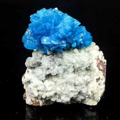 Cavansite on Heulandite (Rare Find) Natural Mineral Specimen # B 7025