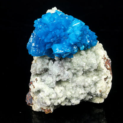 Cavansite on Heulandite (Rare Find) Natural Mineral Specimen # B 7025