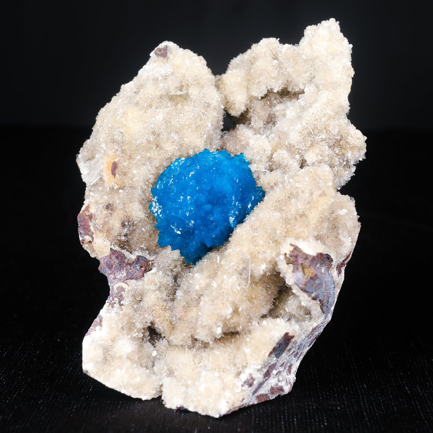 Cavansite on Heulandite (Rare Find) Natural Mineral Specimen USA # B 7017