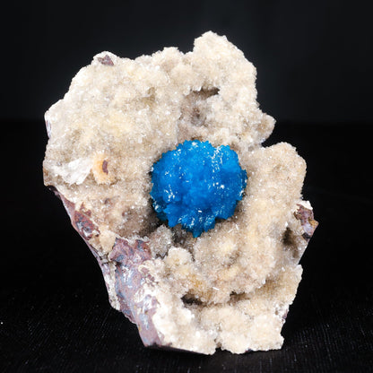 Cavansite on Heulandite (Rare Find) Natural Mineral Specimen USA # B 7017