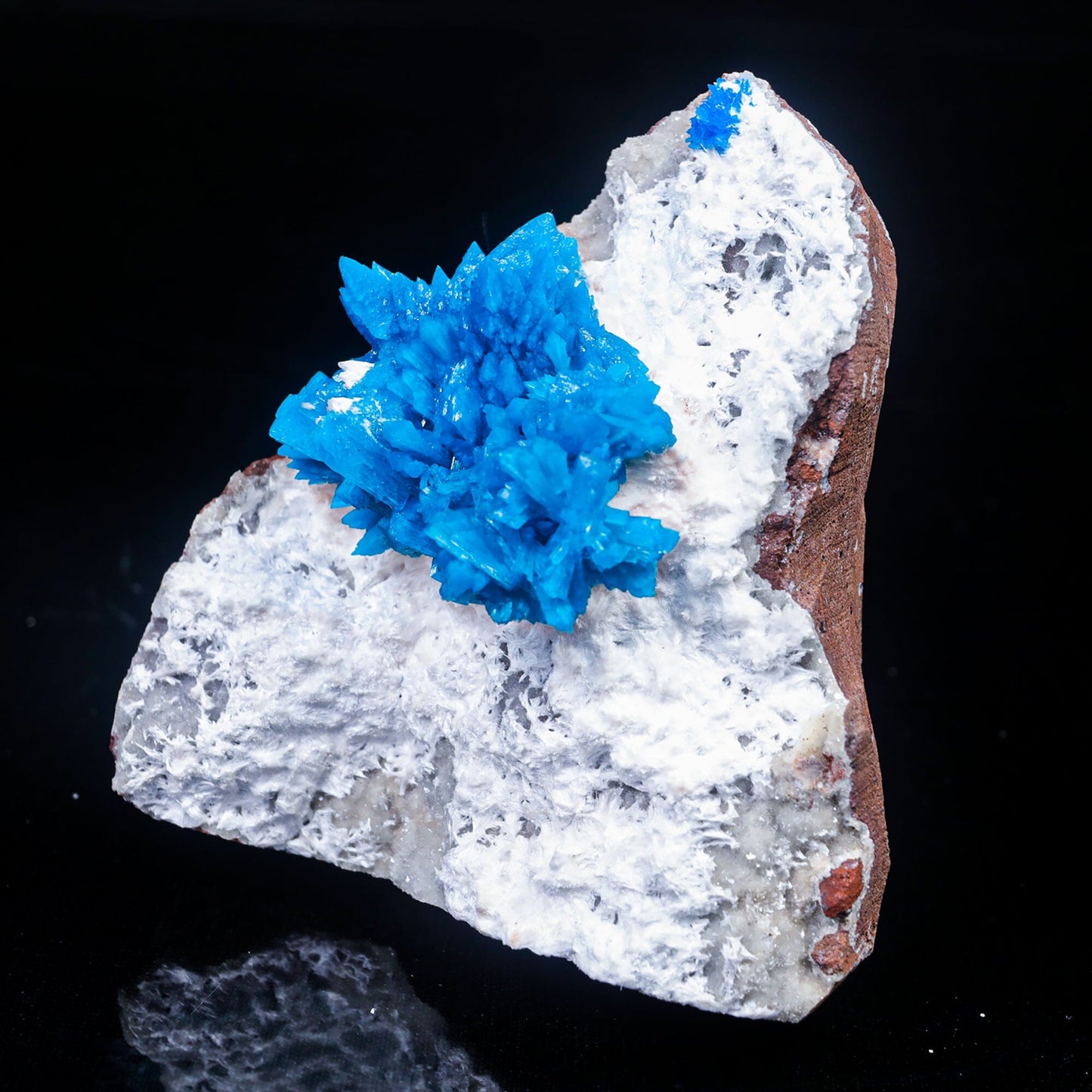 Cavansite on Mordenite (Rare Find) Natural Mineral Specimen  # B 7023
