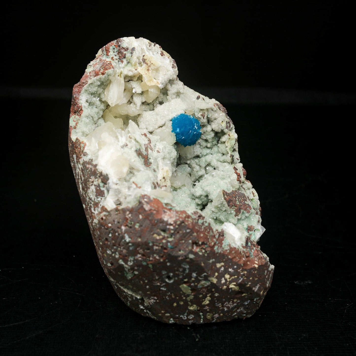 Cavansite on Heulandite (Rare Find) Natural Mineral Specimen  # B 7062