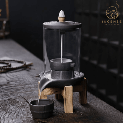 Ceramic Waterfall Incense Burner