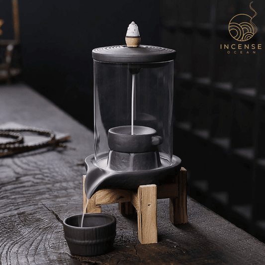 Ceramic Waterfall Incense Burner