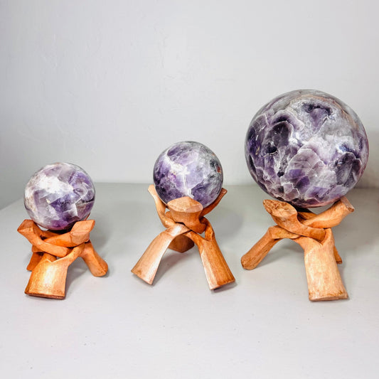 Chevron Amethyst Sphere - 9.2 lbs!!