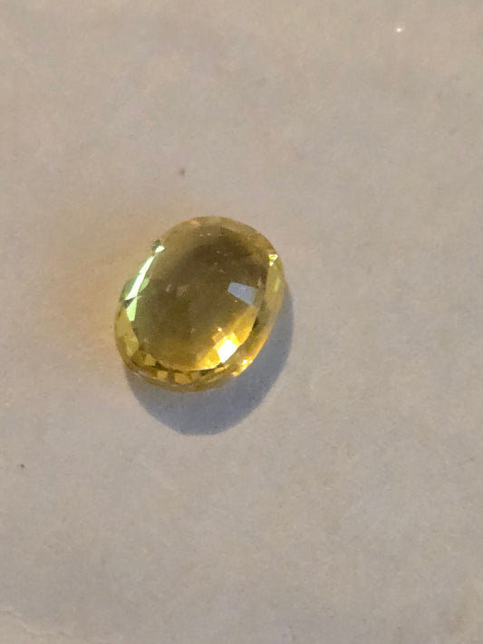 Chrysoberyl facet
