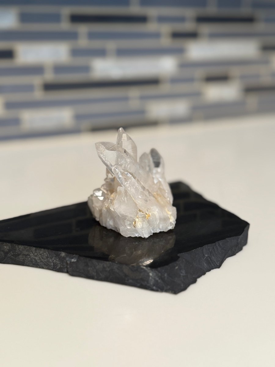 Clear Quartz Crystal Cluster