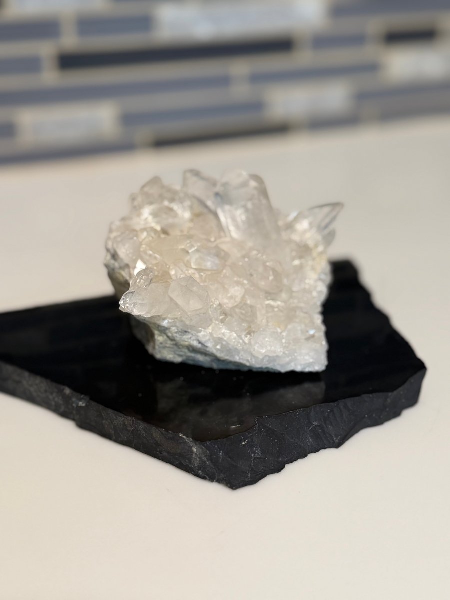 Clear Quartz Crystal Cluster