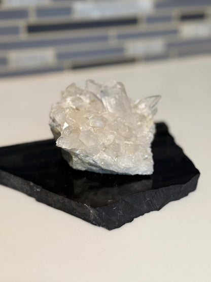 Clear Quartz Crystal Cluster