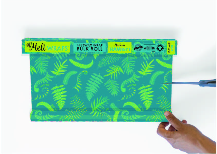 BULK ROLL Beeswax Wrap - Fern Print