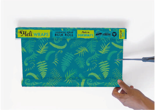 BULK ROLL Beeswax Wrap - Fern Print