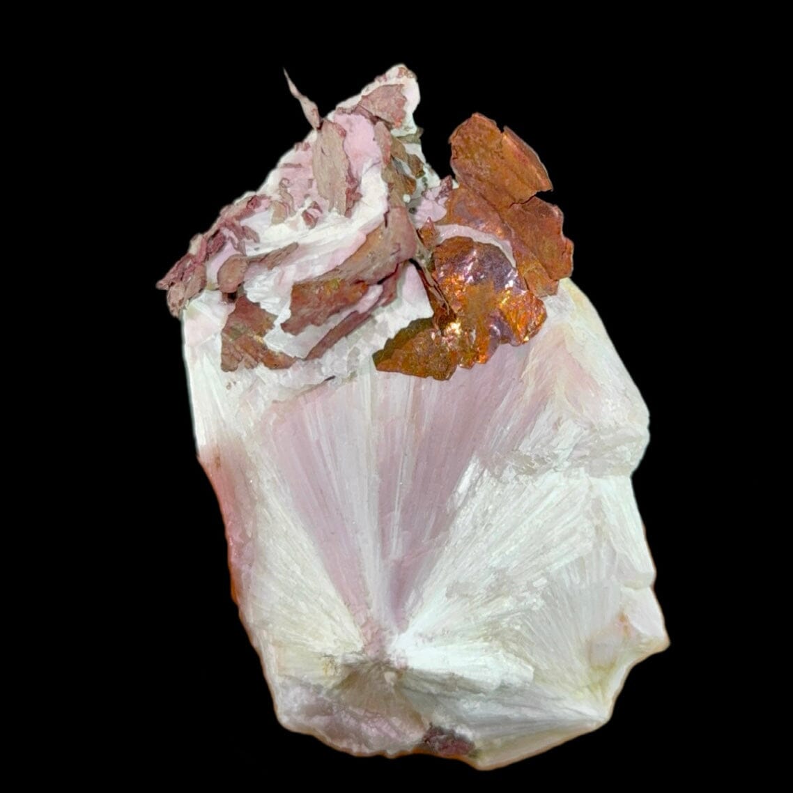 Copper on Scolecite | High Quality Mineral | Indian Minerals | Superb Minerals | Fine Mineral | Collectors Piece