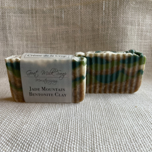 Goats Milk Soap - Jade Mountain & Bentonite Clay (Agave & Aloe)