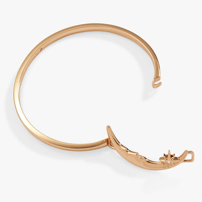 Crescent Moon Tension Bangle