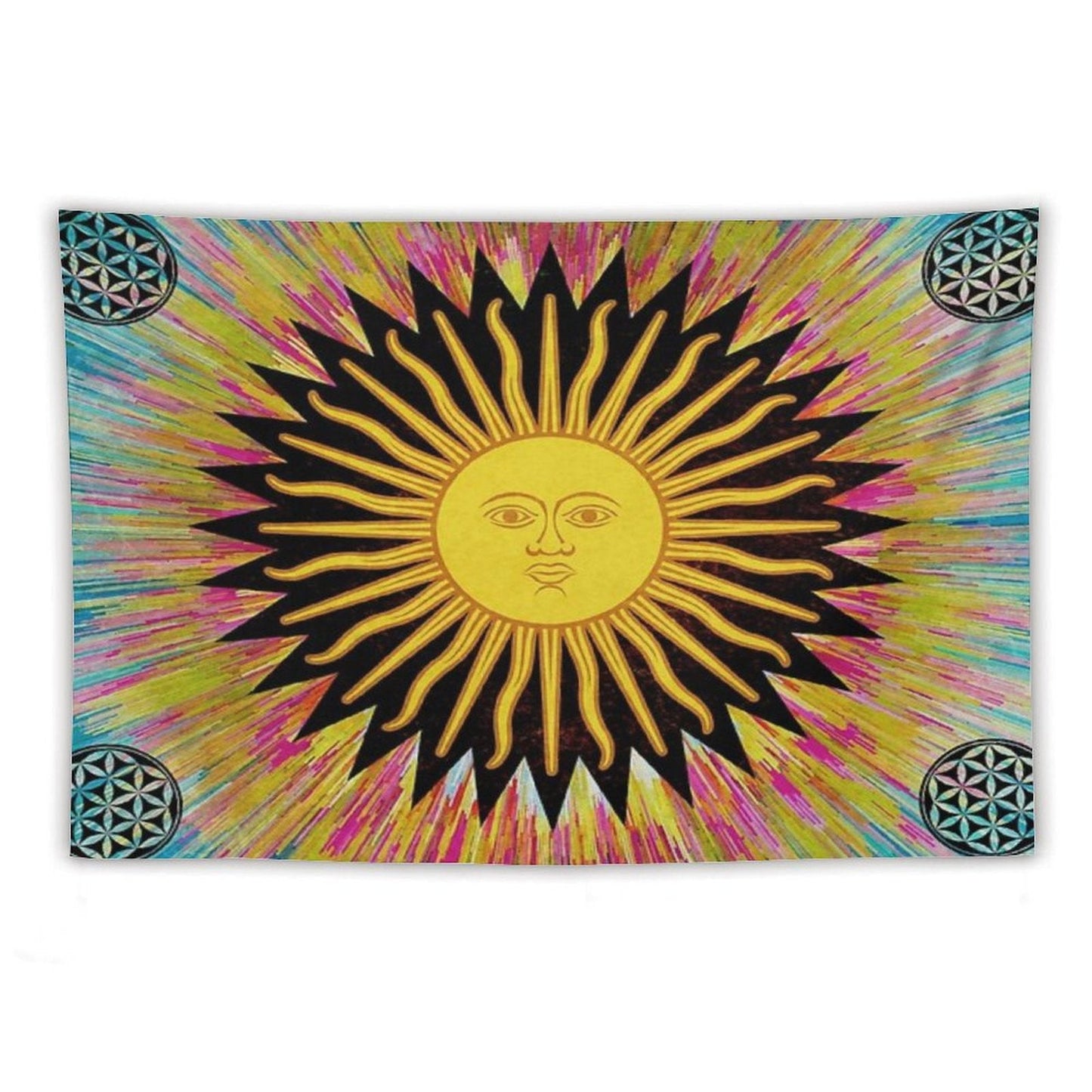 Psychedelic Sun Tapestry