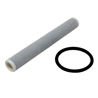 10" Frosted Quartz Sound Bowl – A Note | Amethyst Gem Infused Singing Bowl