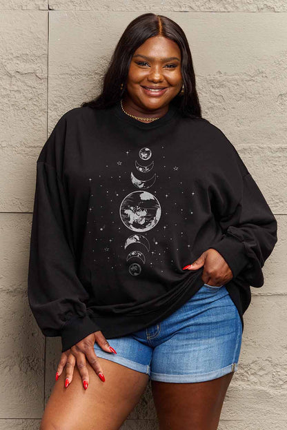 “Earth & Moon” Graphic Sweatshirt