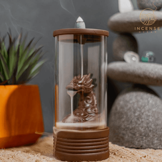 Waterfall Dragon Incense Cone Burner