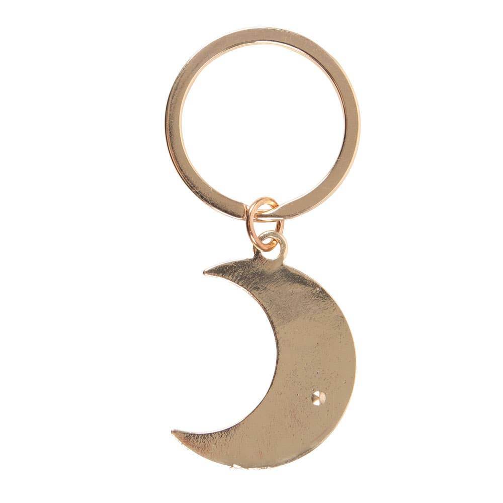 Moon Phase Celestial Keychain