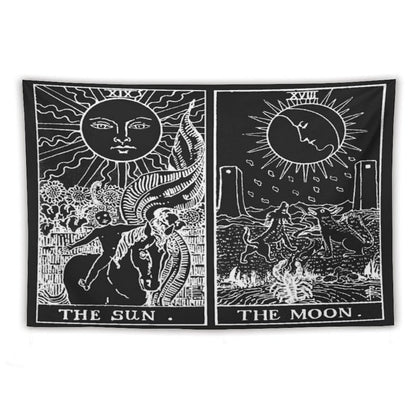 The Sun And Moon Tarot Cards  Pearl & Obsidian Tapestry