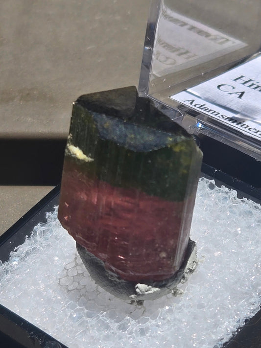 Elbaite tourmaline crystal