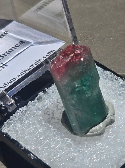Elbaite tourmaline crystal