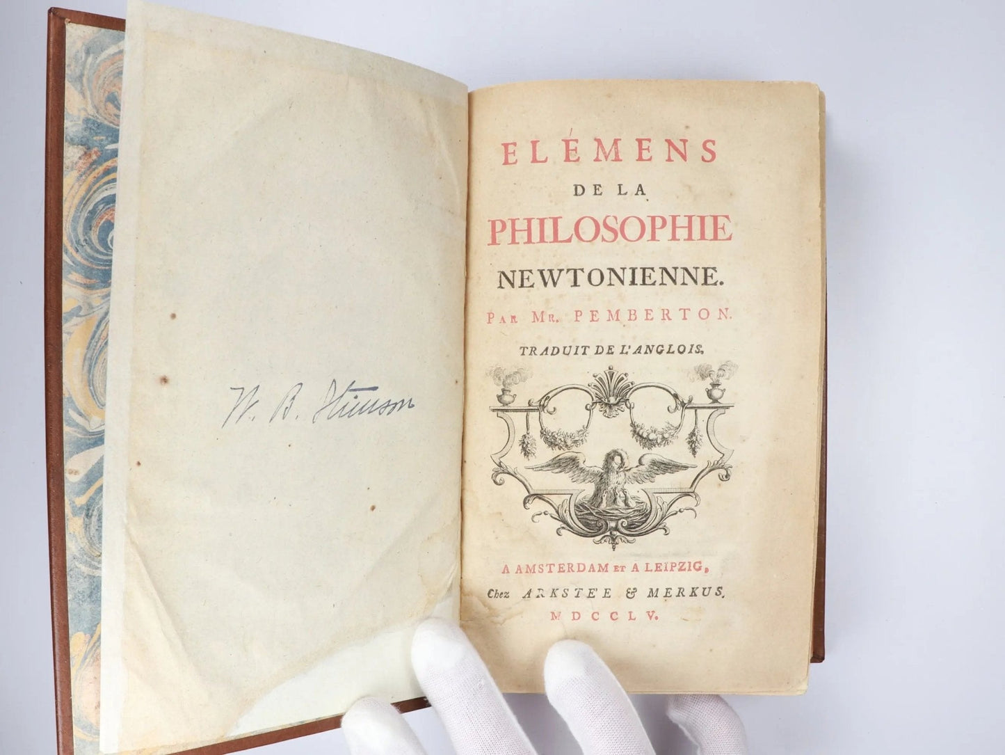 Elements of Newtonian Philosophy (French Translation), First Edition 1755