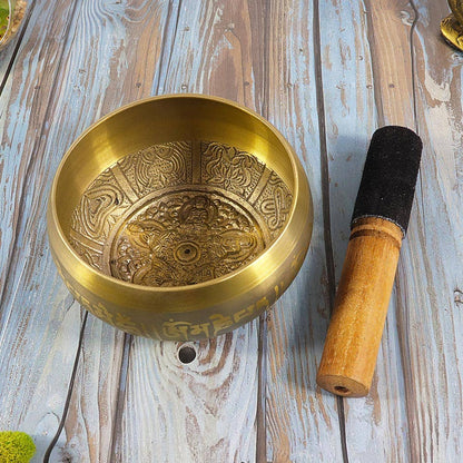 Singing Bowl – 6" Mandala Design for Sound Healing & Meditation