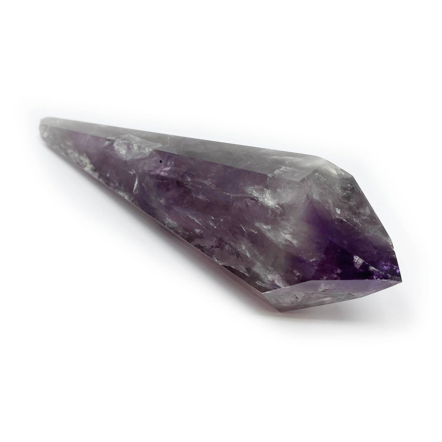Bahia Amethyst Point - Polished with Phantom Inclusions