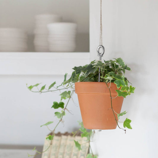Hanging planter system for plant pots