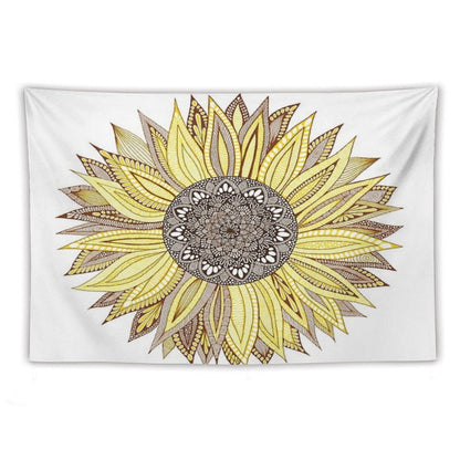 Sunflower Mandala Tapestry