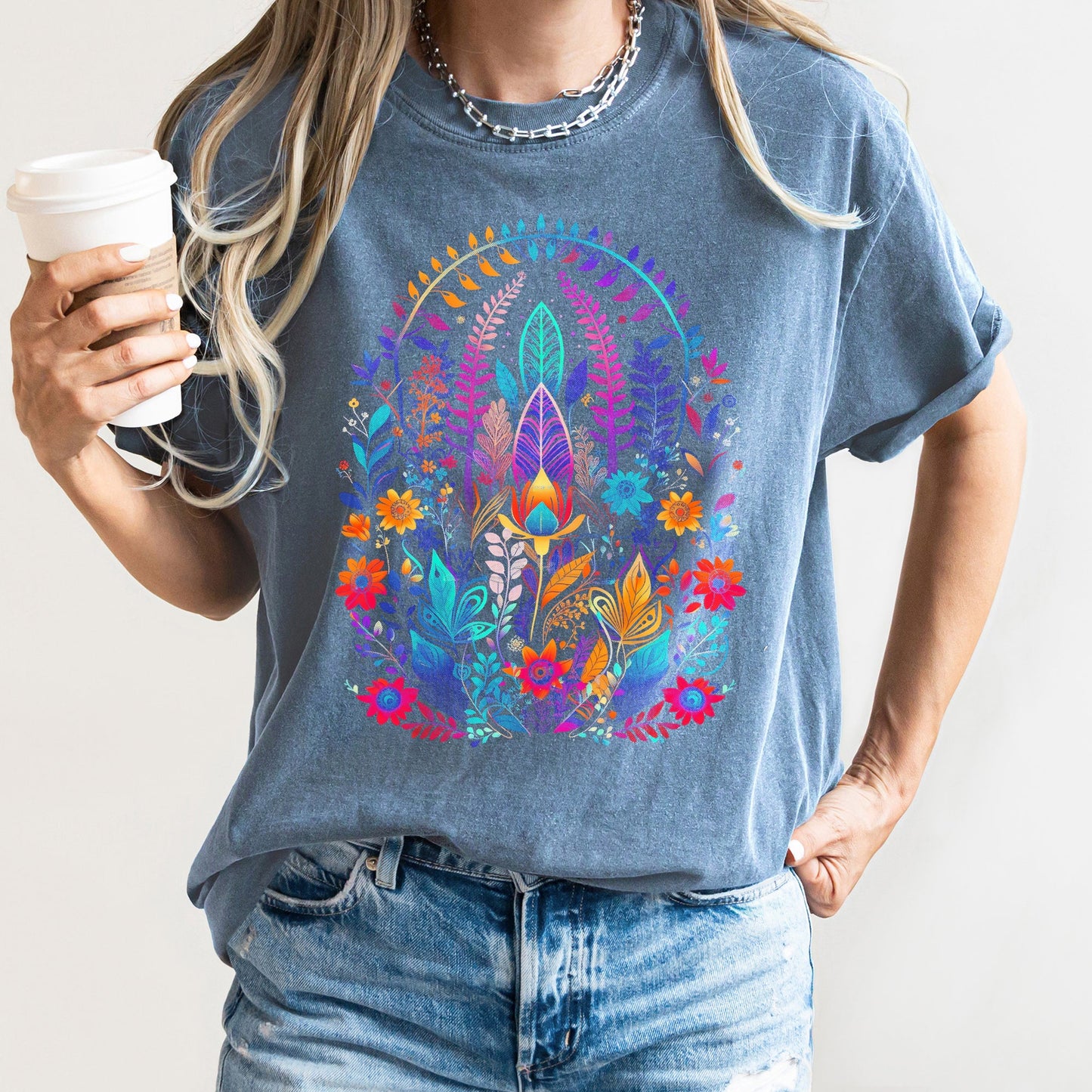 Floral Boho - Comfort Colors Tshirt