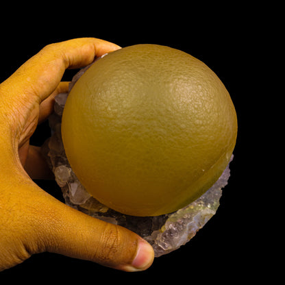 Fluorite On Amethyst Rare Natural mineral Specimen # B 6882