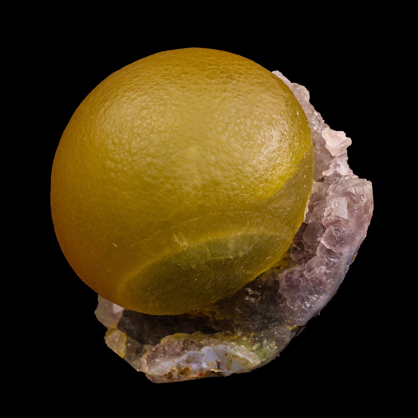 Fluorite On Amethyst Rare Natural mineral Specimen # B 6882