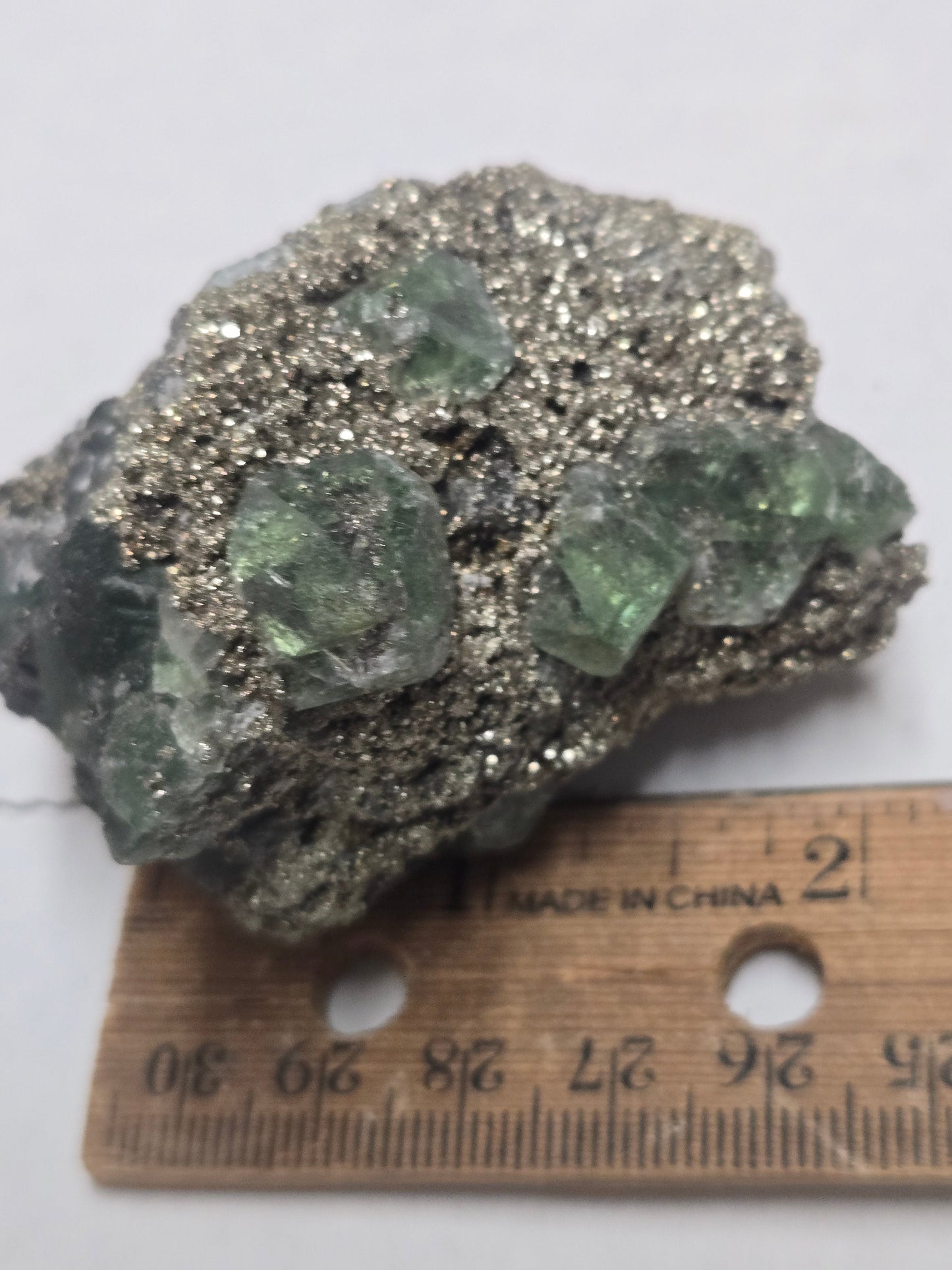 Fluorite with pyrite
