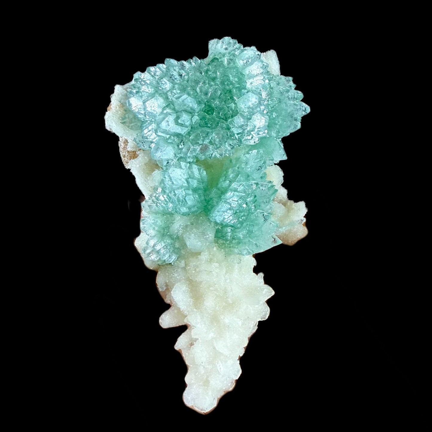 Gemmy Green Apophyllite with Stilbite | High Quality Mineral | Indian Mineral | Superb Minerals | Collectors Piece | Minerals | Specimen