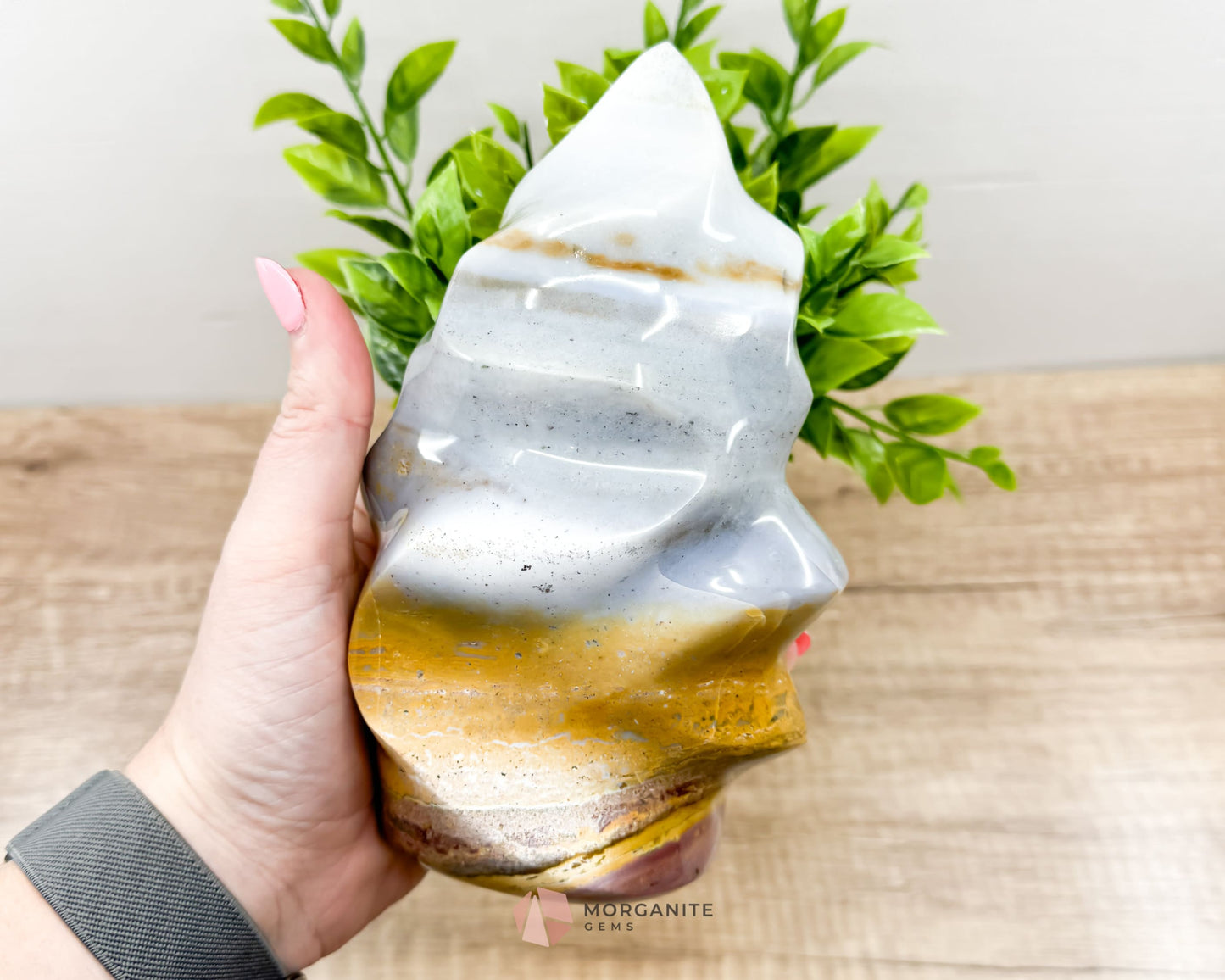 Genuine Polished Large Polychrome Jasper Flame Freeform