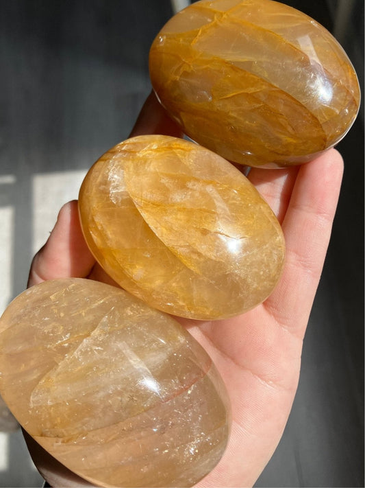Golden Healer Palm Stone – 2.75” x 2”