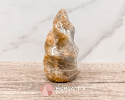 Golden Healer Quartz Flame – Polished Yellow Hematoid Quartz for Healing, Clarity, and Spiritual Growth