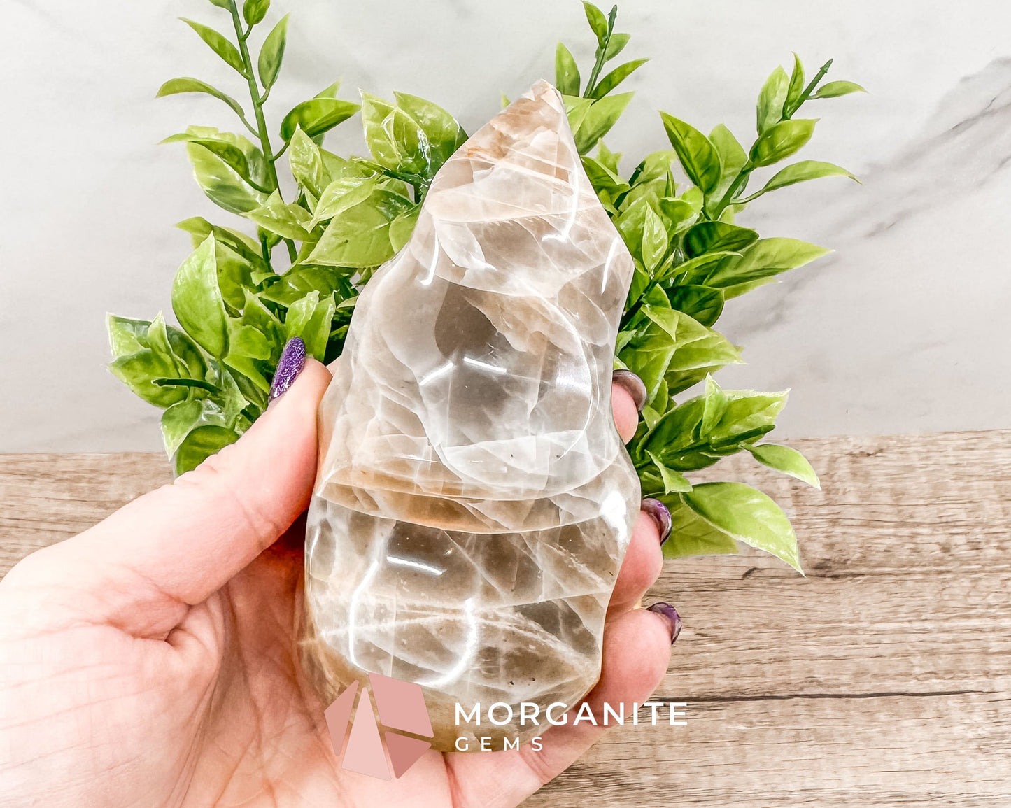 Golden Healer Quartz Flame – Polished Yellow Hematoid Quartz for Healing, Clarity, and Spiritual Growth