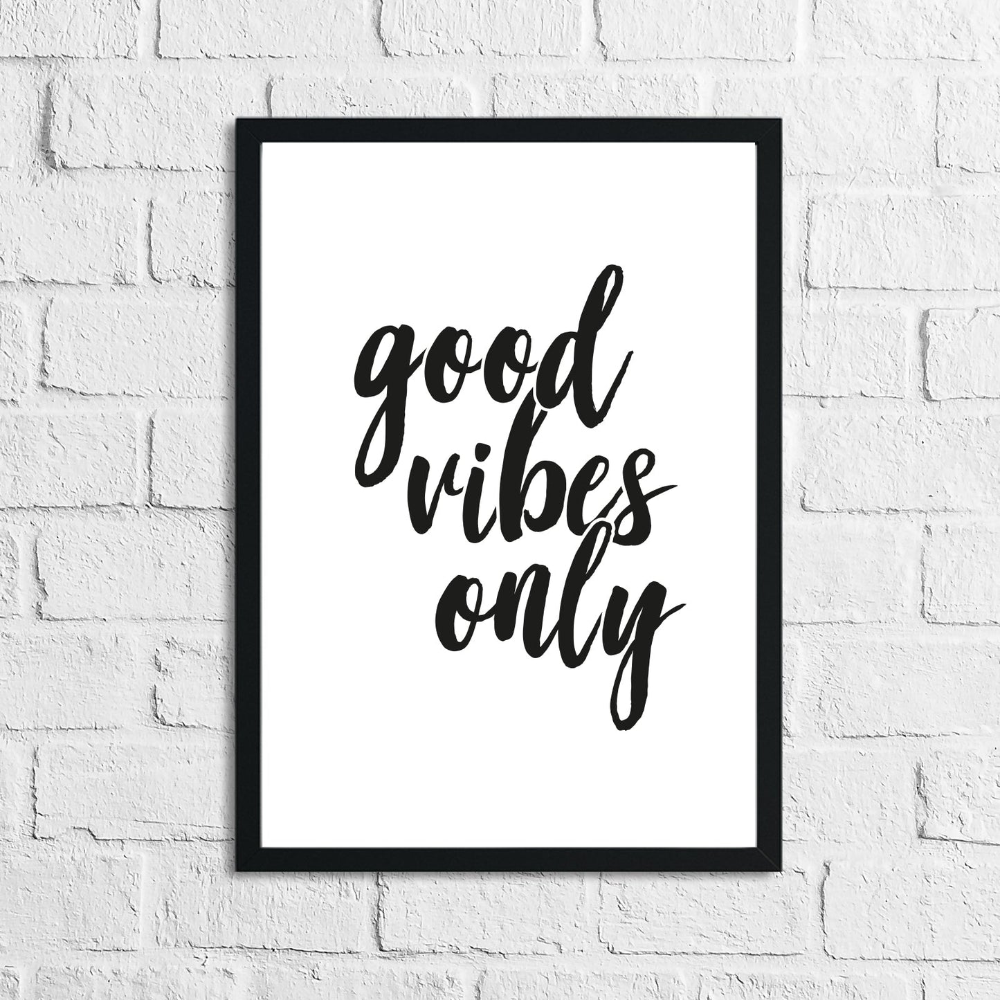 Good Vibes Only | Wall Home Decor Print