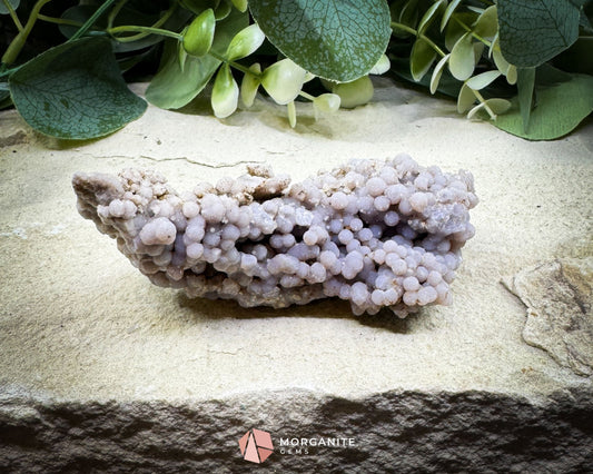 Grape Agate Cluster Specimen 126g – Natural Purple Botryoidal Chalcedony for Spiritual Healing & Display