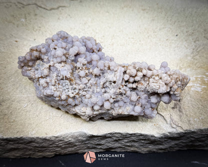 Grape Agate Cluster Specimen 126g – Natural Purple Botryoidal Chalcedony for Spiritual Healing & Display